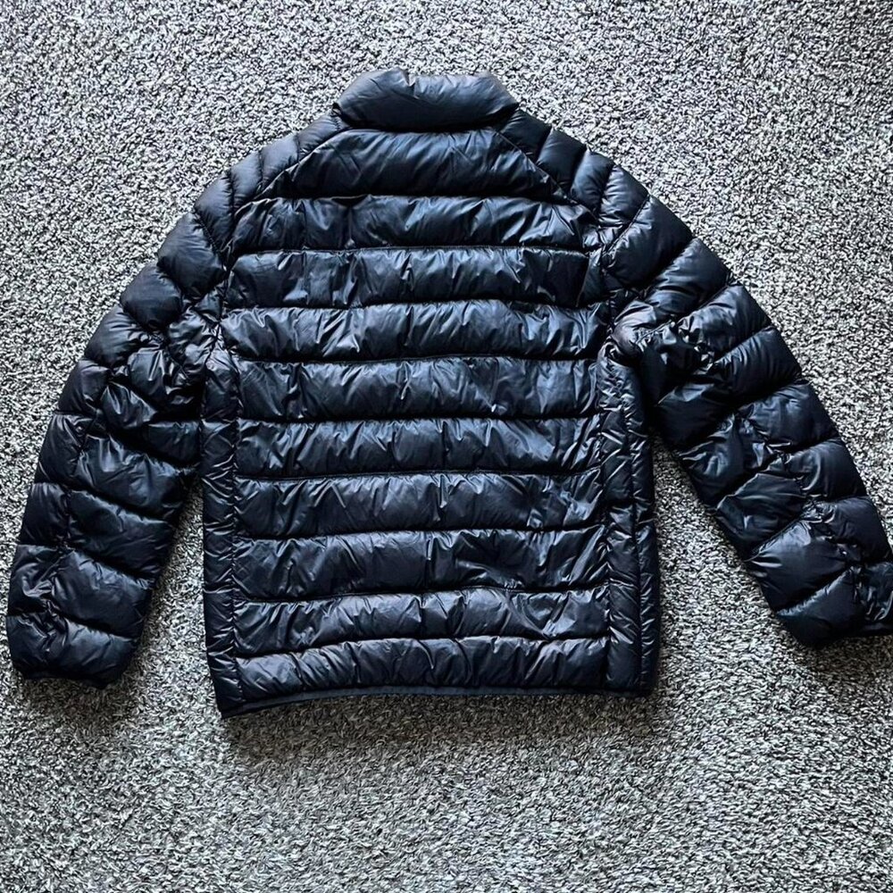 Black Goose Down Puffer Jacket JCPenney's Mens Large Gorpcore Grunge Winter Coat - Picture 6 of 8